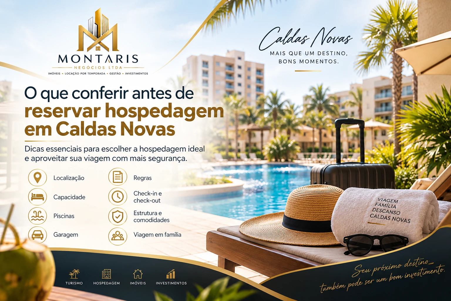 reservar hospedagem em Caldas Novas - Capa Artigo
