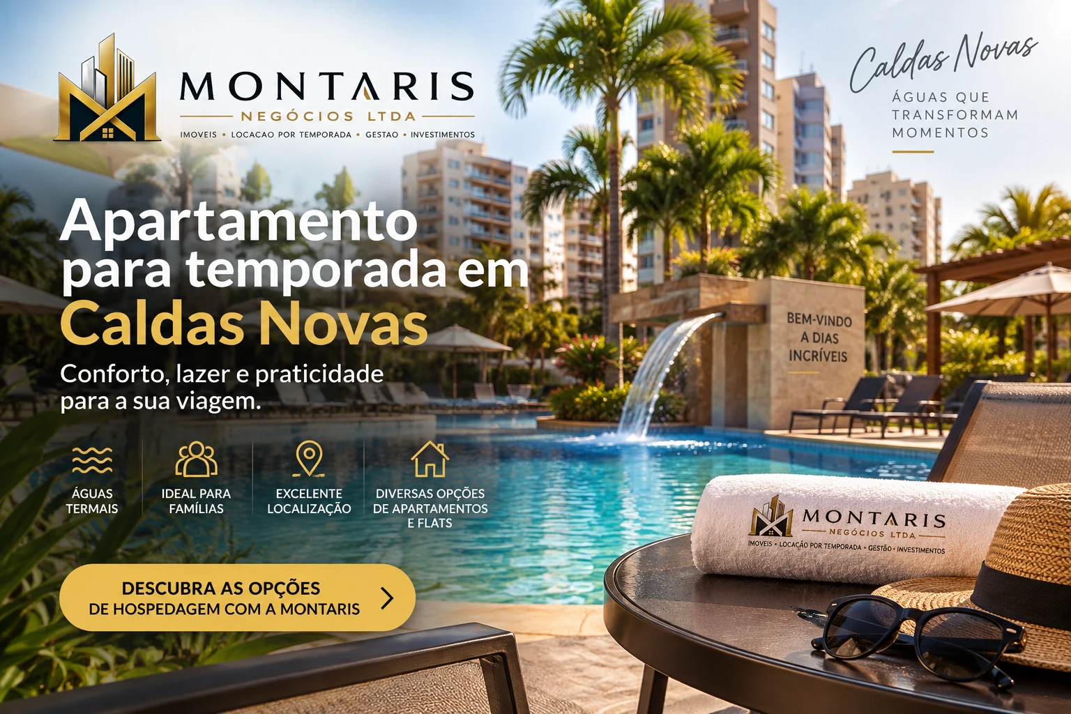 Imagem de destaque: Apartamento para temporada em Caldas Novas: como escolher a opção ideal