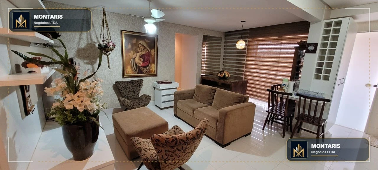 Interior mobiliado de apartamento para investimento em Caldas Novas